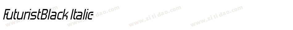 FuturistBlack Italic字体转换
